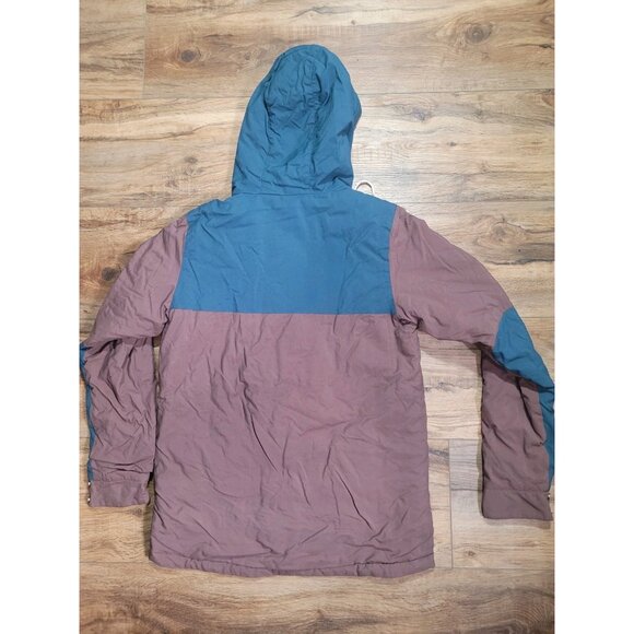 Poler Roamers & Seekers Men’s Jacket Small Blue Brown Hooded Camp Vibes Scout 2 - Picture 10 of 11